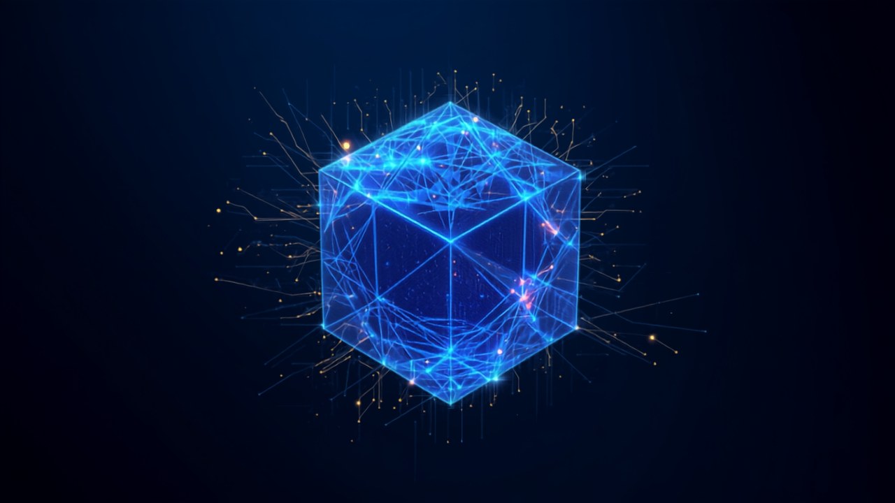 Cube numérique illustrant l'intégration de l'IA dans votre métier